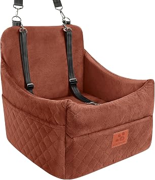 Dog Car Seat for Small/Medium Dogs&Cats, Memory Foam Dog Booster Car Seats