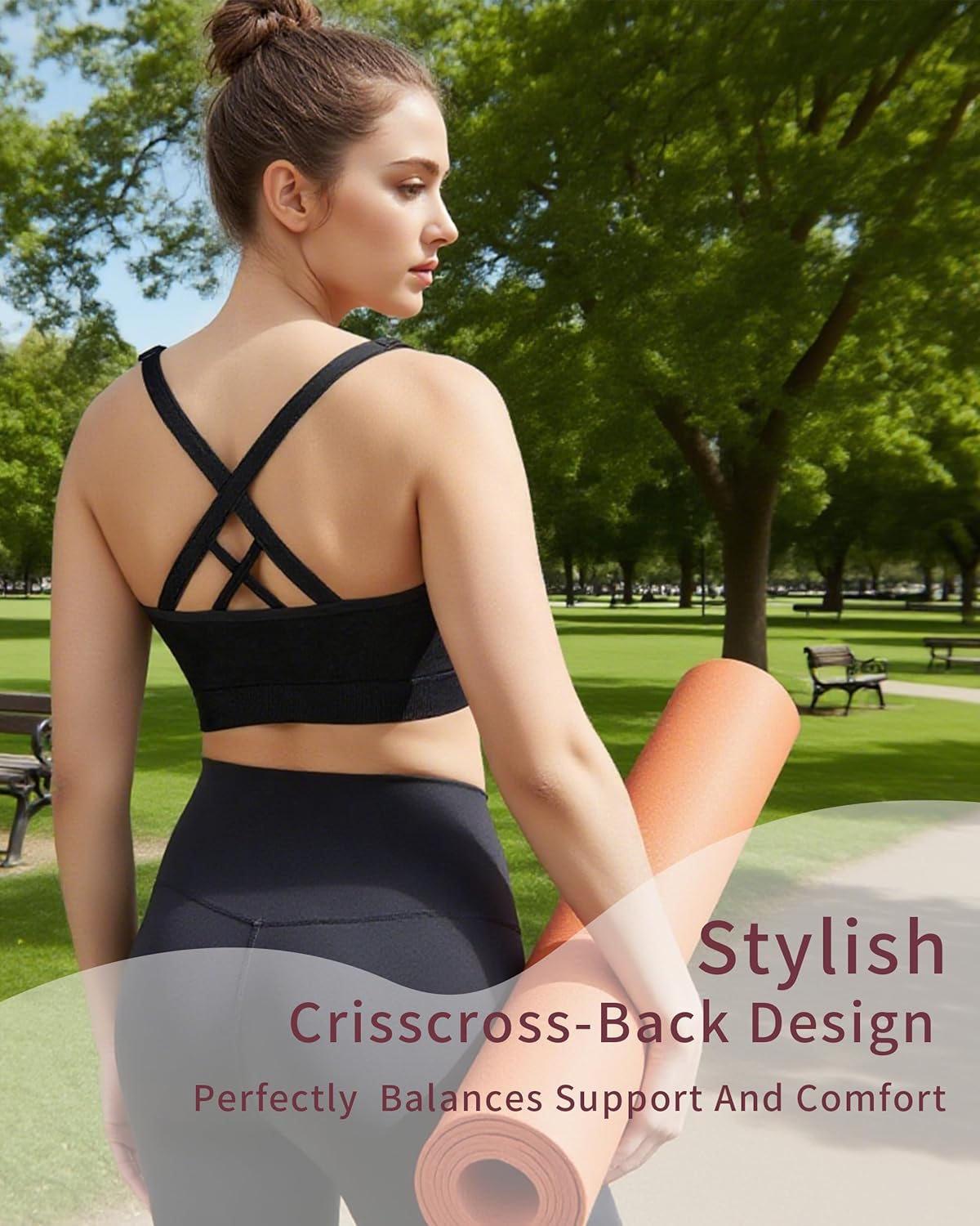 3 Pack Nursing Bras for Breastfeeding, Seamless Maternity Bras for Pregnancy Support Nursing Sports Bra for Yoga - Image 5