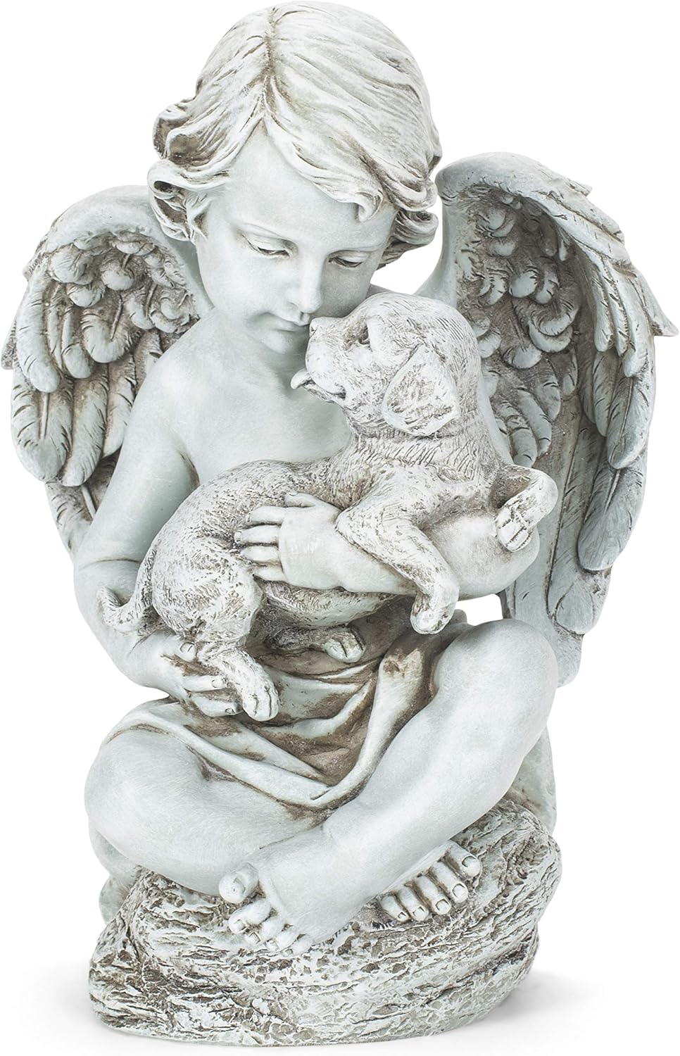Joseph's Studio by Roman Cherub with Puppy Garden Statue, Garden Collection,
