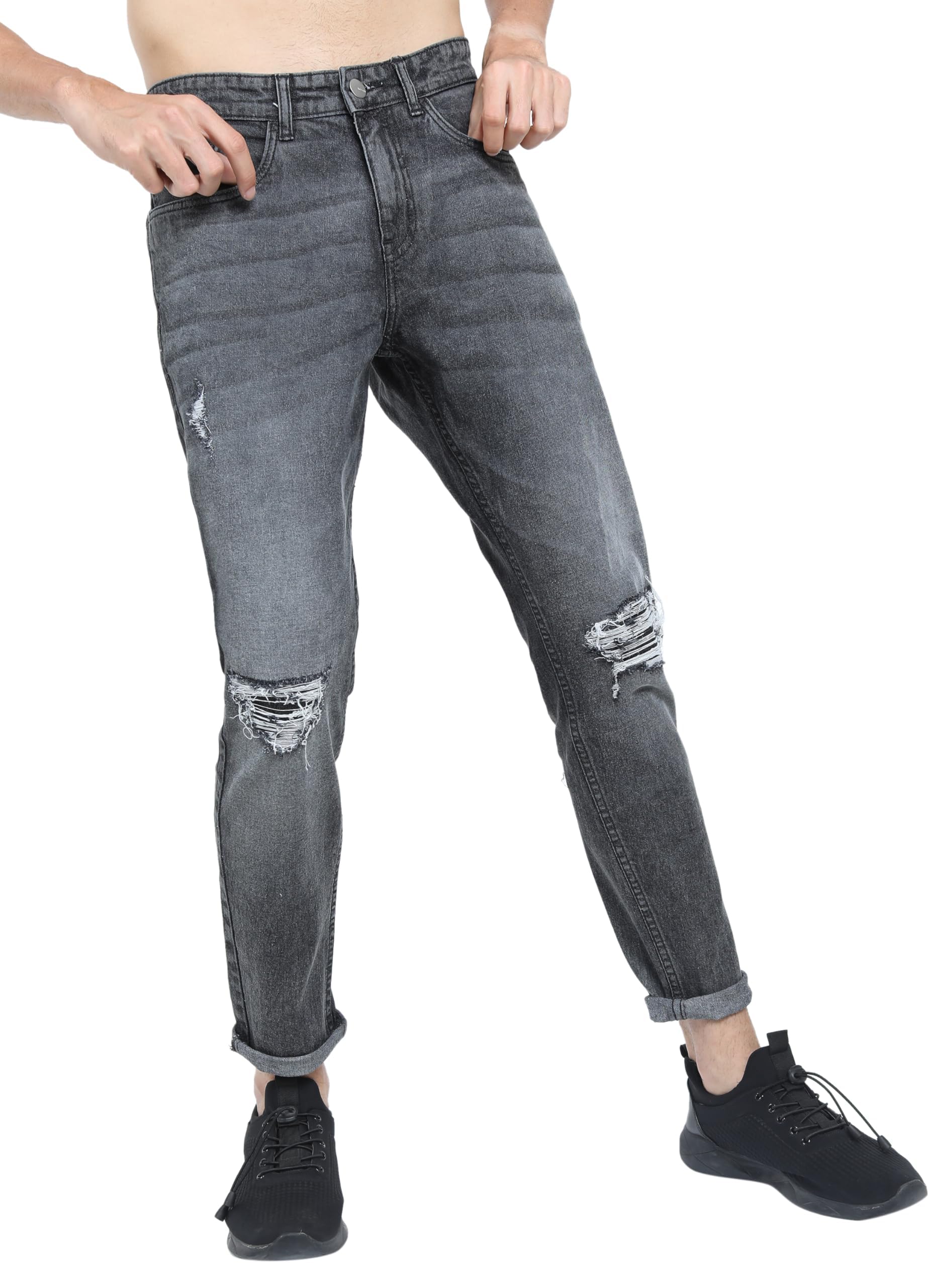 KETCHMen Tapered Fit Mid-Rise Jeans (Stretchable)