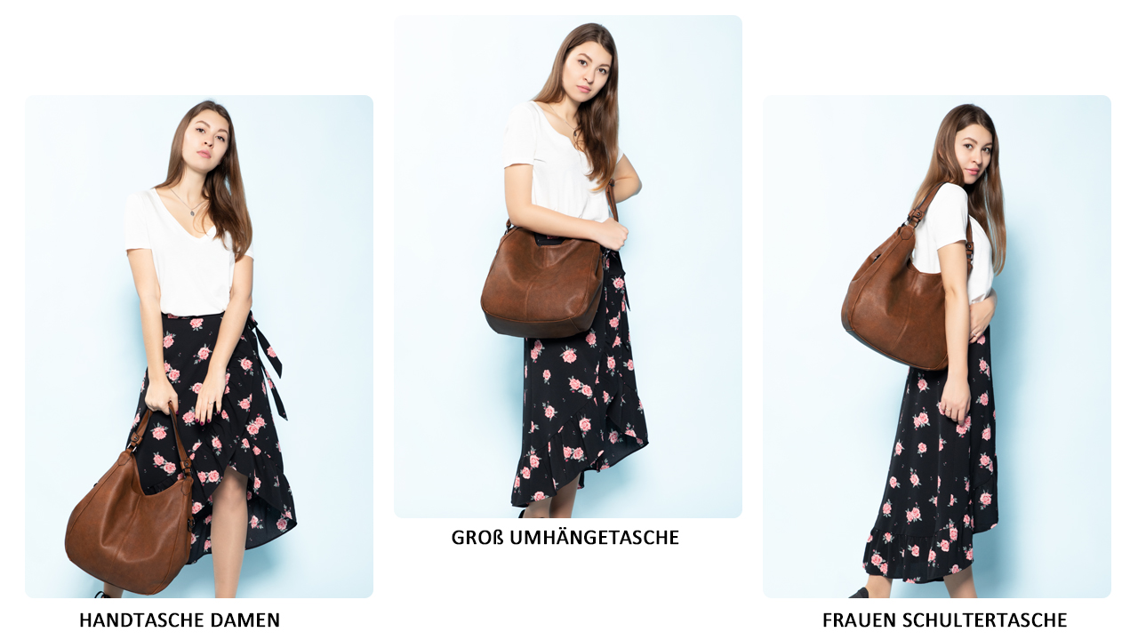 Realer Handtas dames shopper lederen schoudertas grote schoudertas - Image 8