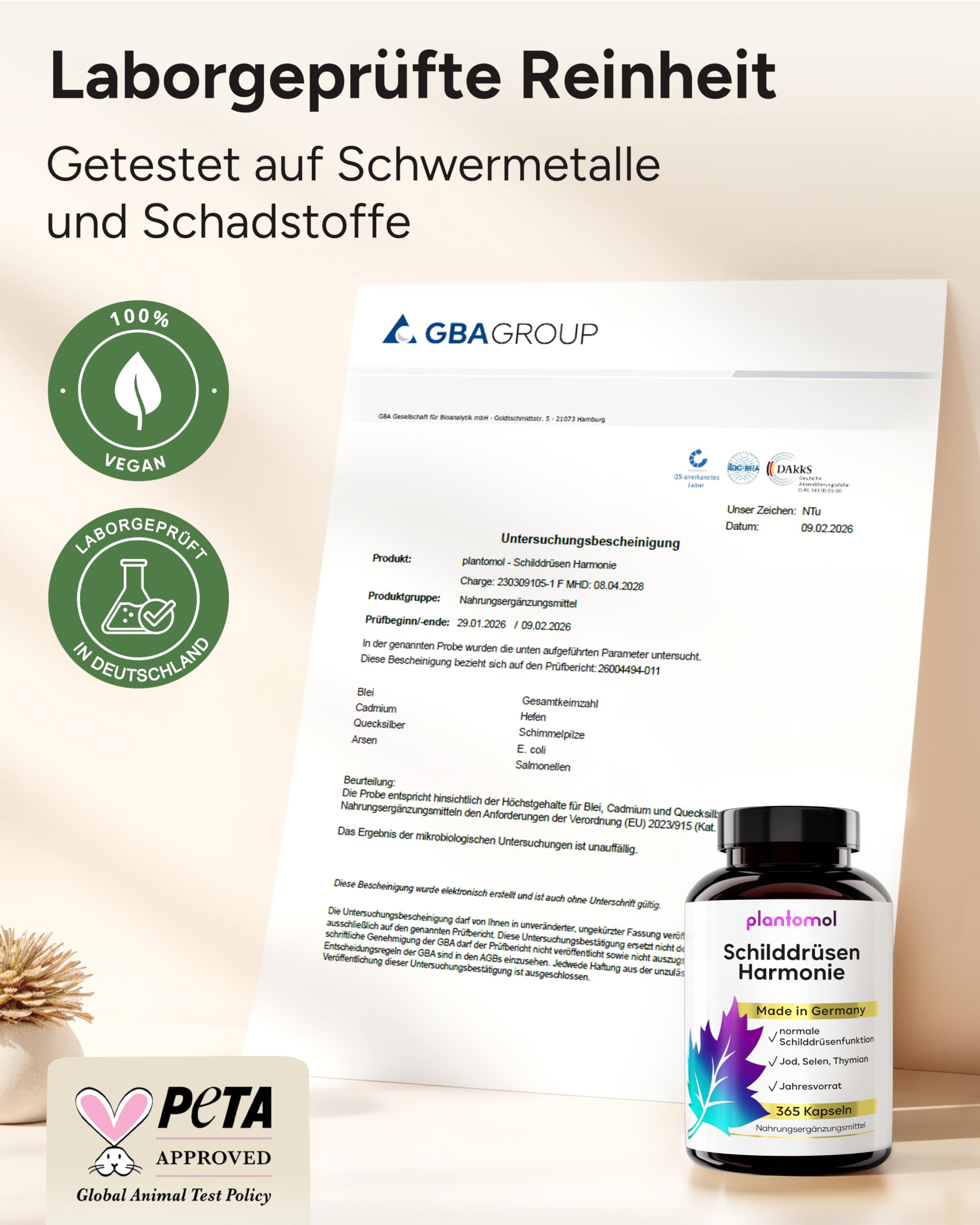JAHRESVORRAT Schilddrüsen Komplex - 365 Jod Selen Kapseln bei Schilddrüsenunterfunktion - Selen Jod Komplex für eine normale Schilddrüsenfunktion - Schilddrüsen Harmonie