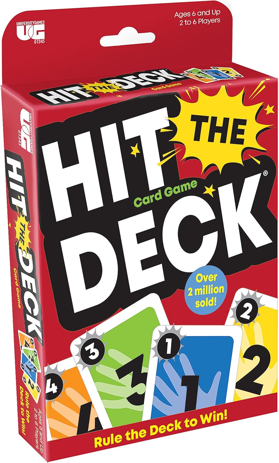 The Original Hit The Deck Card Game, Perfect for Family Game Night, Parties or Travel, for 2 to 6 Players Ages 6 and Up, University Games