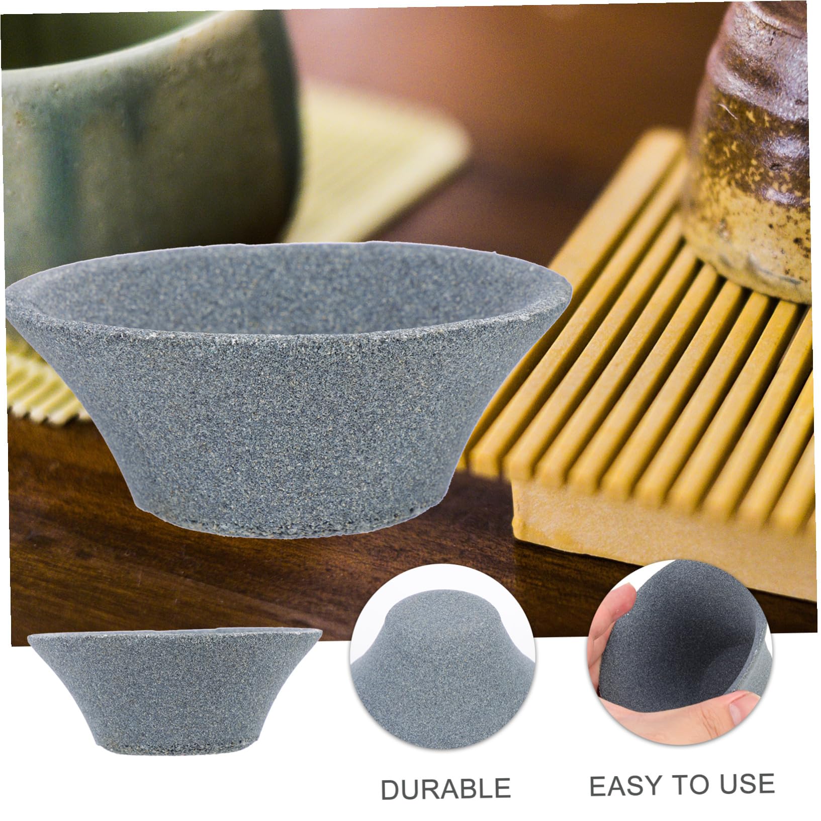 Filtre à Thé en Céramique à Mailles Fines, Résistant Haute Température, Passoire à Résidus, Accessoire pour Service à Thé, Utilisation Maison et Bureau, Design Floral Compact