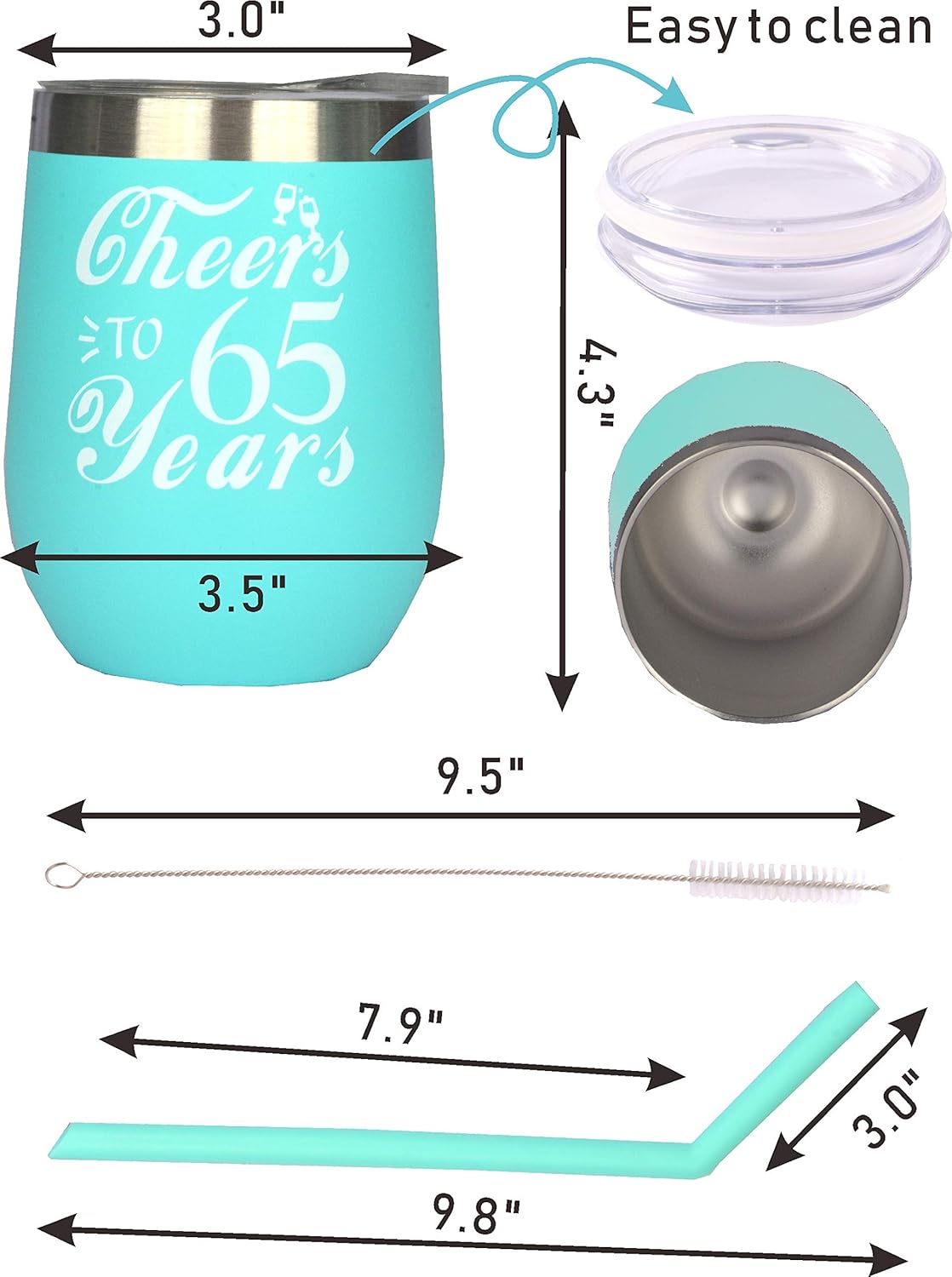 Amazing 🔥 65th Birthday Decoration for Women, 65th Birthday Presents for Her, I'm 65, Turning 65 Year Old Birthday Gifts Ideas for Woman, 65th Birthday Cup, 65th Birthday Tumbler, 65th Birthday Gifts for Women