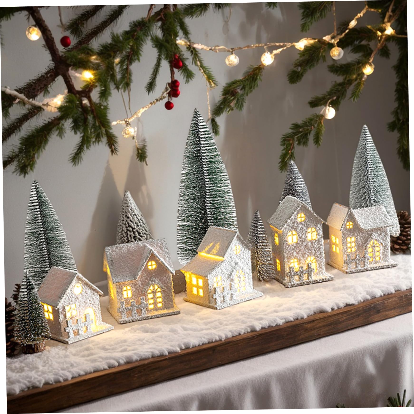 Ensemble De Figurines De Village De Noël – Complément Parfait à Vos Décorations D'intérieur De Noël Et Présentoirs De Village De Neige – Un Cadeau Attentionné Pour Vos Proches (ensemble De 30