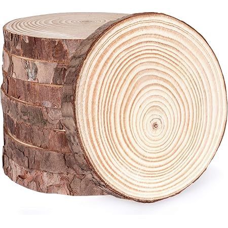 Lemonfilter Wooden Circles - 3 Pack 13-inch Unfinished Wood Rounds For Crafts