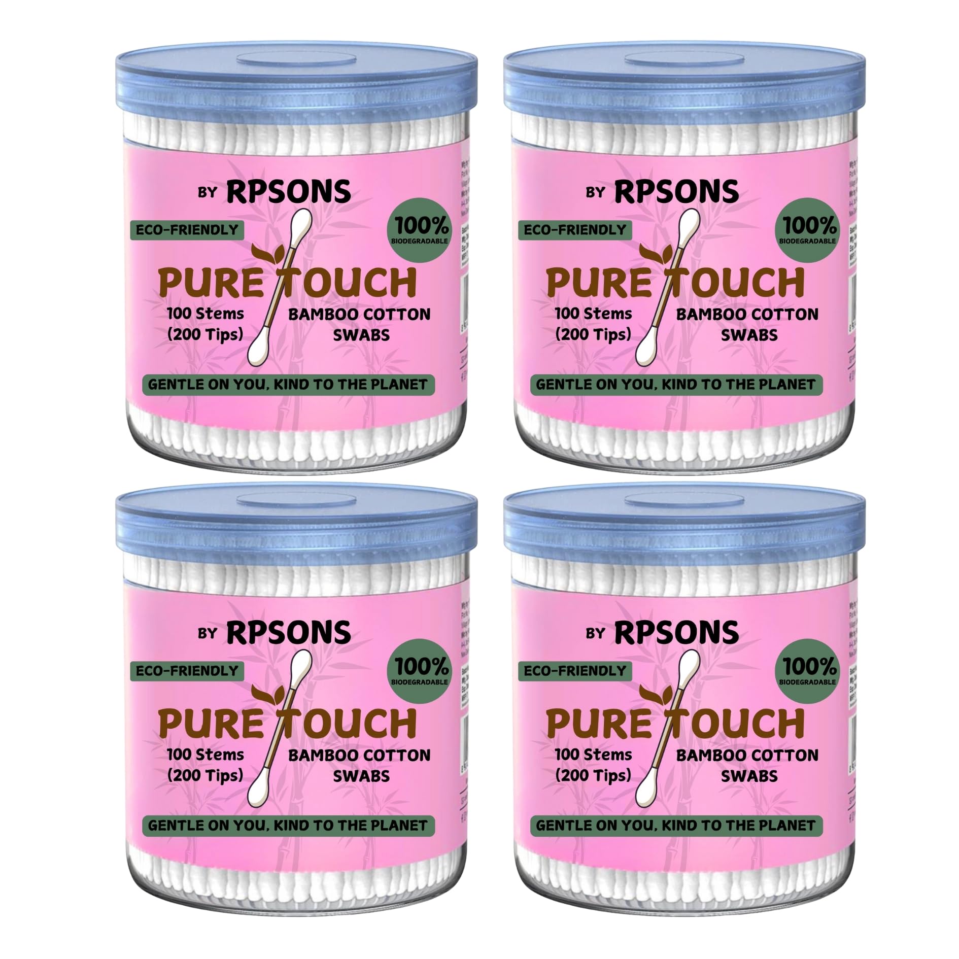 [RPSONS] Cotton Swabs/Buds for Ear/Nose/Nails Cleansing, Makeup Removal - (400 stems/800 swabs)-image-5