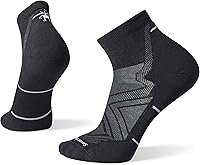 Smartwool Men's Run Targeted Cushion Ankle Socks - Merino Wool Blister Protection, USA Made Running Socks