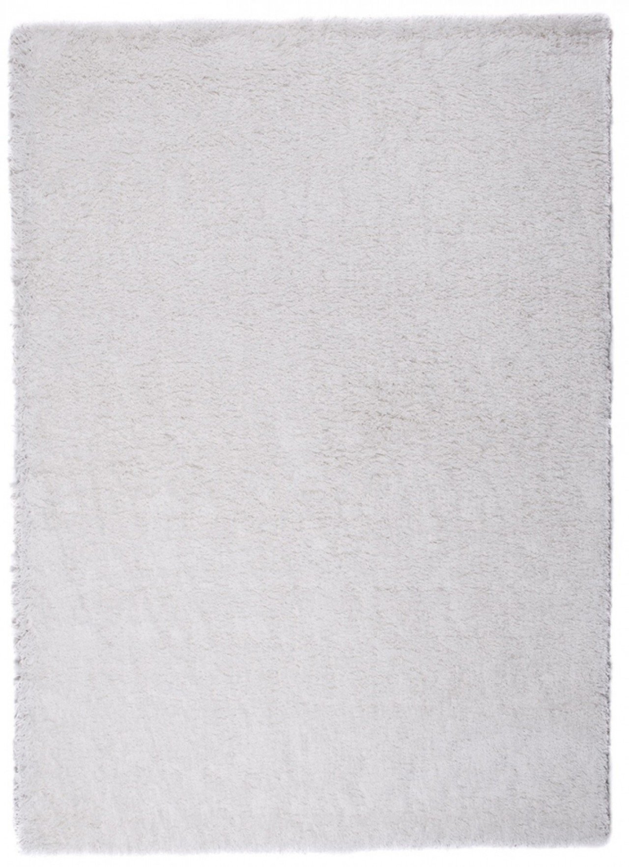 Tapiso Optymalny dywan Shaggy, do salonu, z wysokim runem, jednokolorowy, biały, antyczny, biały, do sypialni, pokoju gościnnego, Ökotex 80 x 150 cm