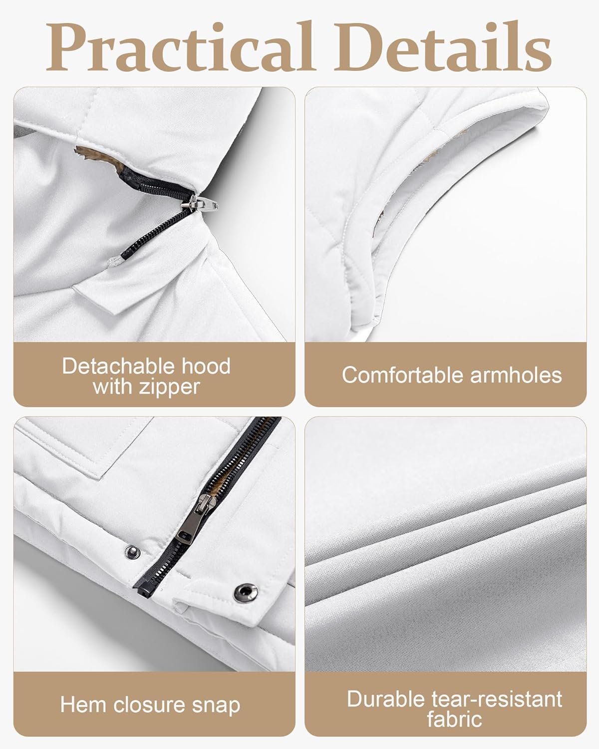 Pursky Men's Winter Puffer Vest Warm Fleece Lined Quilted Puffy Sleeveless Jacket Casual Outdoor Vests - Image 7