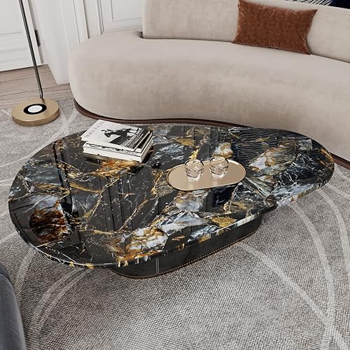 Miniatura 2 de CRE8TIVE Papel de contacto de mármol dorado de pizarra brillante, papel tapiz de mármol para encimeras de cocina, impermeable, autoadhesivo,