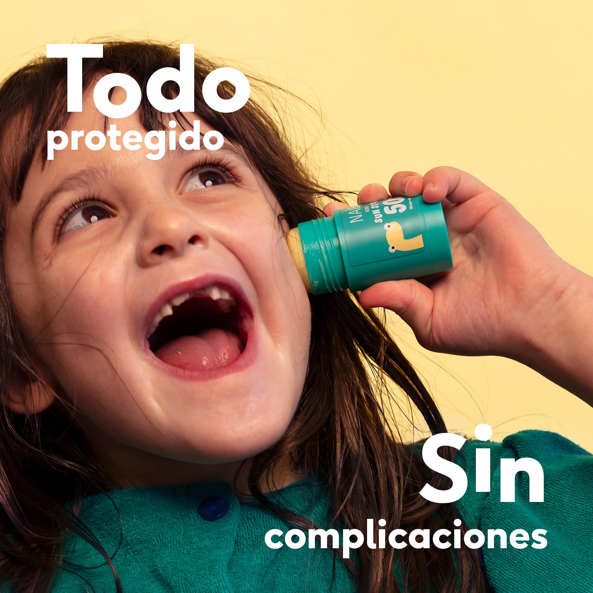 Naïf - Protector solar en barra para niños - FPS 50 - A partir de 3 años - Protección UVA y UVB - Resistente al agua - Dermatológicamente probado - Sin microplásticos - Sin perfume- 15g — view 3
