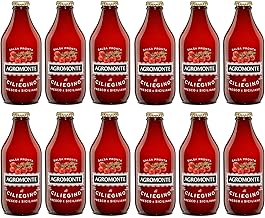 Agromonte Salsa Pronta di Pomodorino Ciliegino Ready Cherry Tomato Sauce Tomato Sauce Tomato Sauce Tomato Puree Glass Bottle 330 g Pack of 12