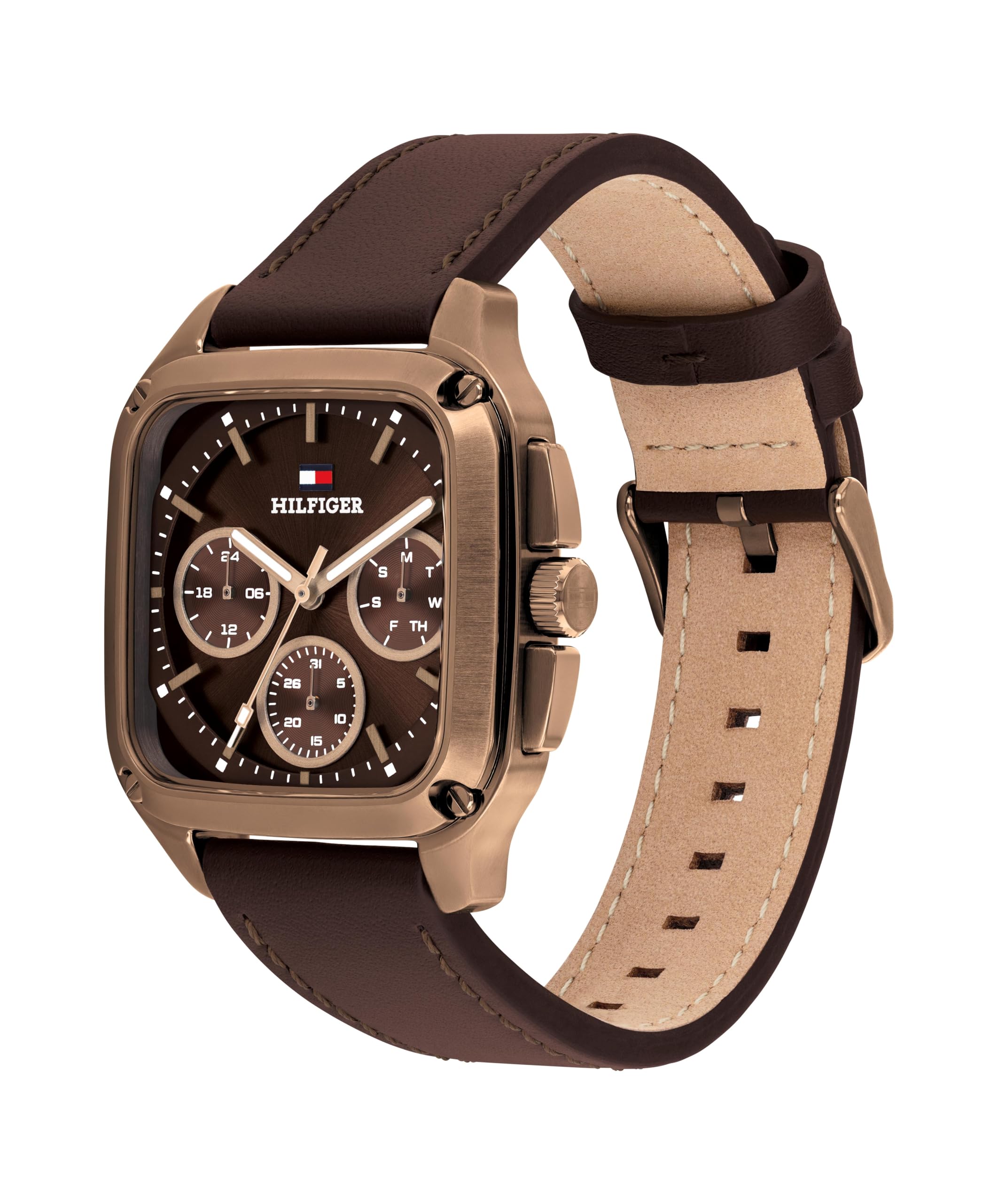 Tommy Hilfiger Reloj Analógico de Cuarzo Multifunctión para Hombre - Disponible en versión con Correa de Acero Inoxidable o de Cuero