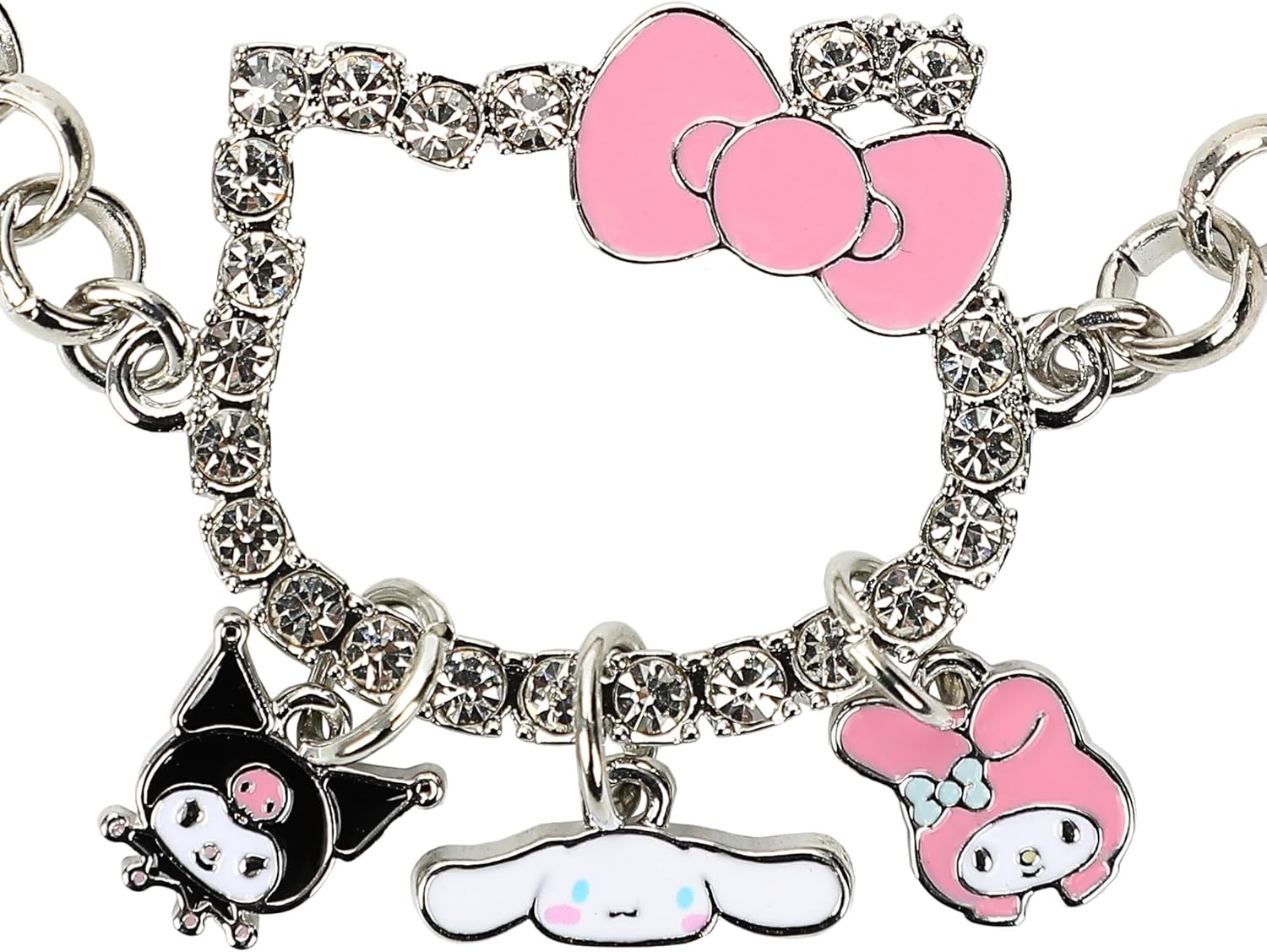 Bioworld Hello Kitty Character Shape Bracelet With Three Character Charms - Image 2