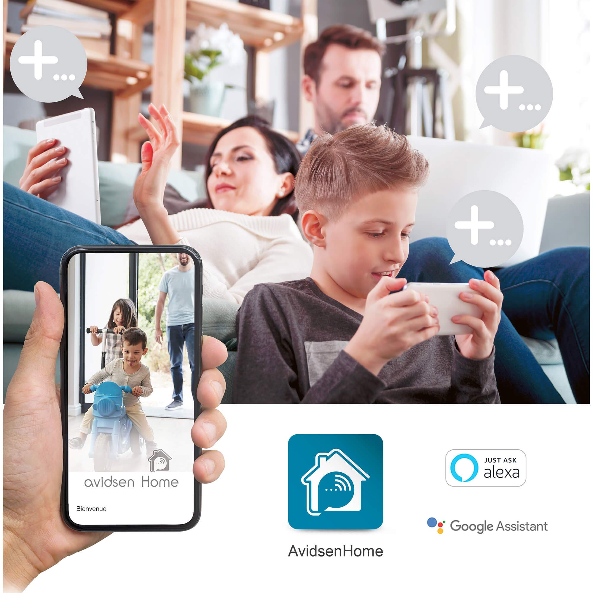 Telecamera per esterni spotlight con luce intelligente Avidsen Home Spotlight - Avidsen - 127005