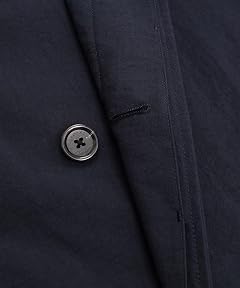 Nylon Taslan Raglan Bal Collar Coat: Navy 330002200