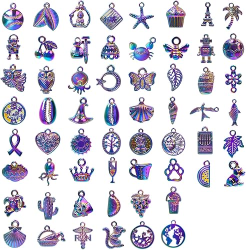 stino 100 G Mixed Style Metal Charms for Jewelry Making, Bulk Silver & Gold Plated, for Bracelet, Necklace, Earrings DIY Crafts