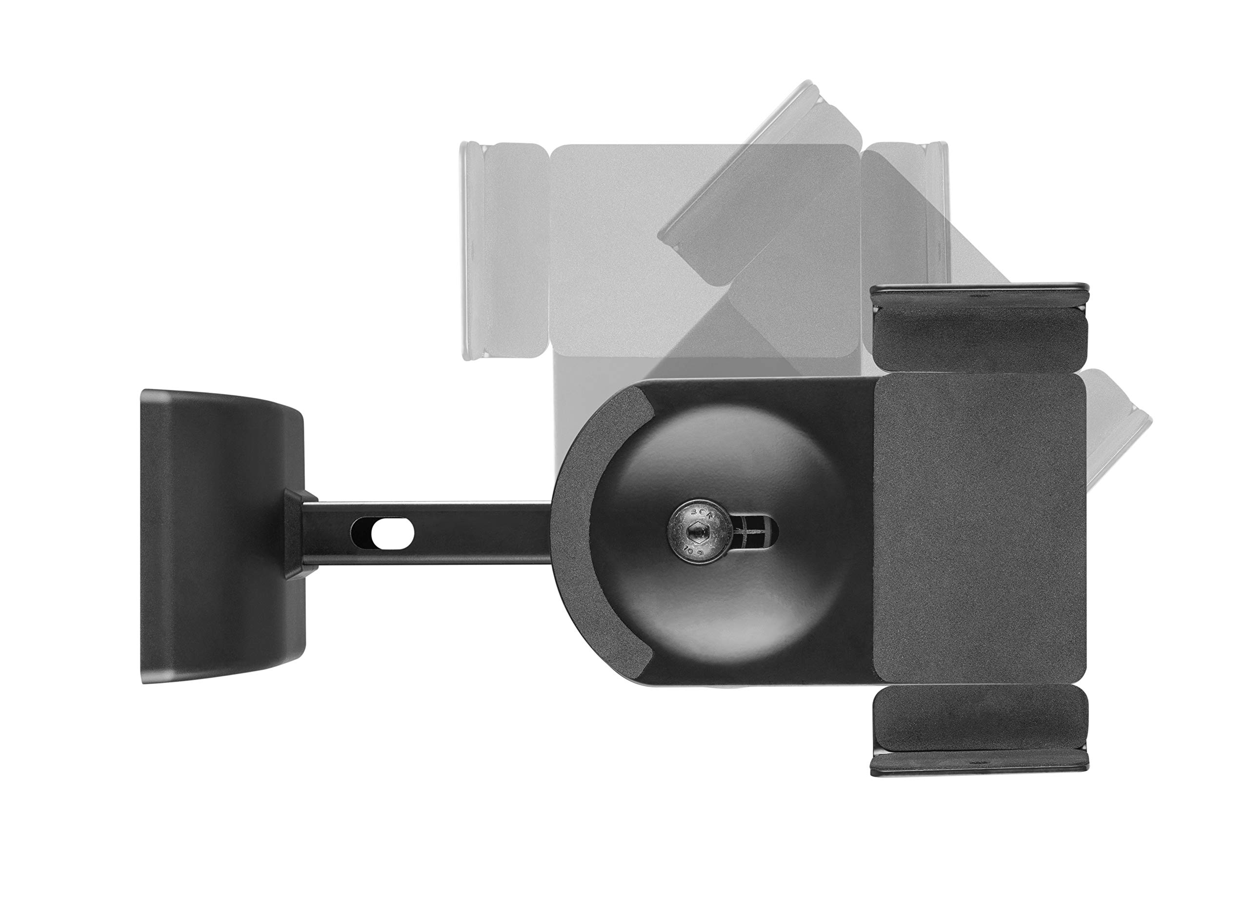 HALTERUNGSPROFI LSSL2 - Soporte de pared para altavoces (hasta 15 kg, 2 unidades), color negro