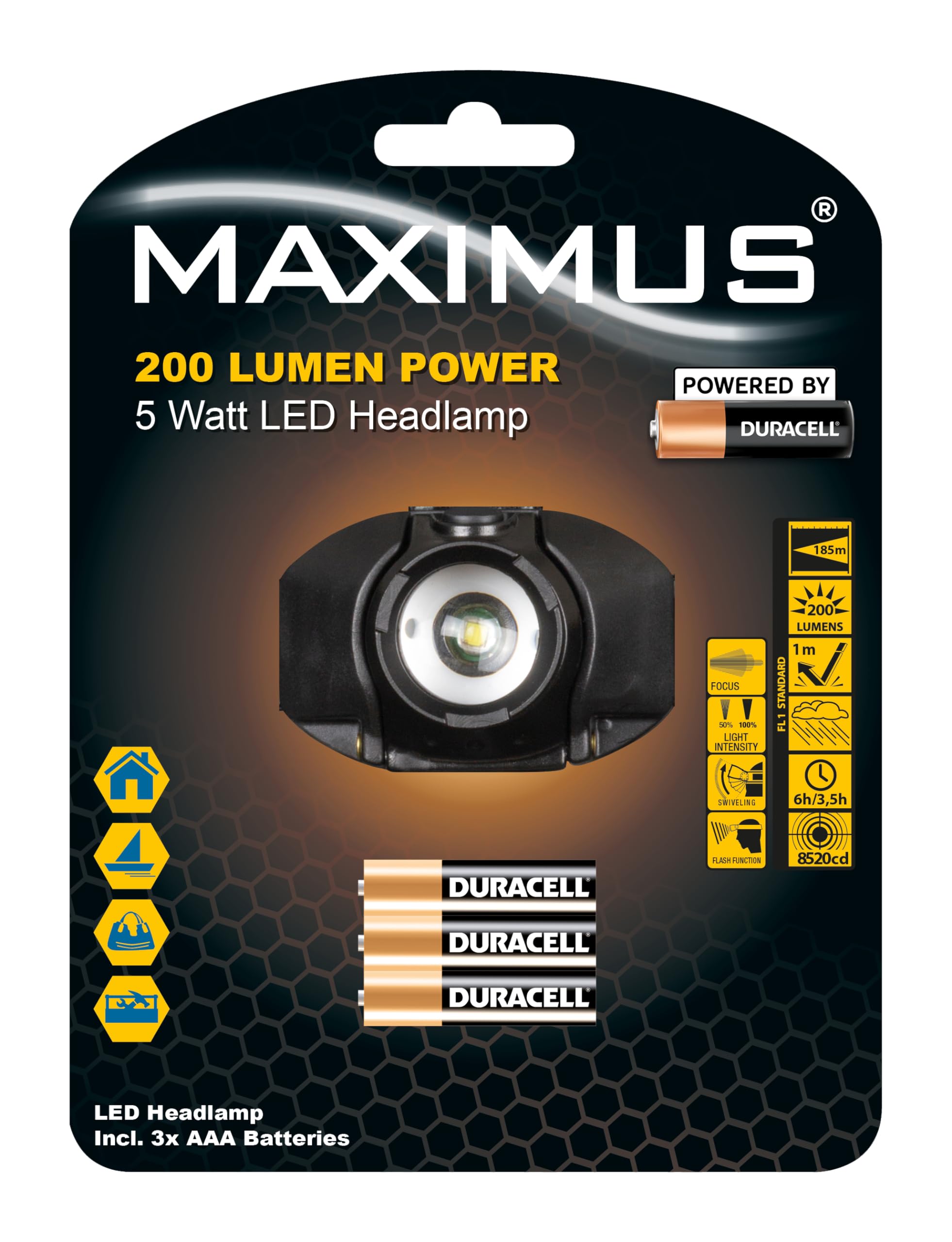 Lampe frontale 5W idéale pour le bricolage et les sorties running