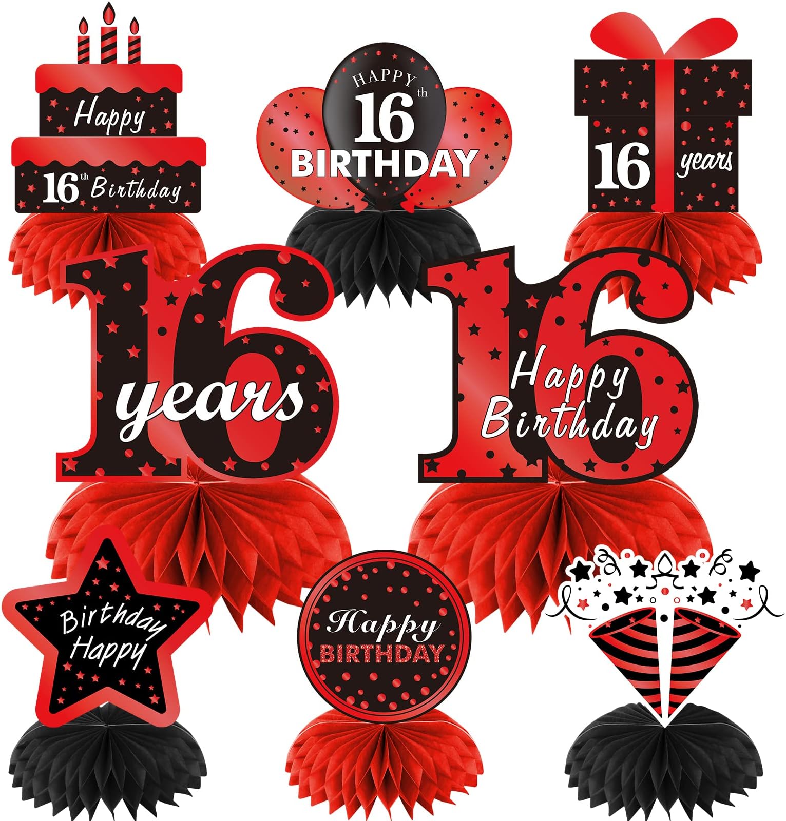 8pcs Table Decorations Centerpieces Birthday