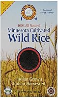 Vista 5 de Red Lake Nation Arroz silvestre cultivado de Minnesota 100% natural, 5 libras