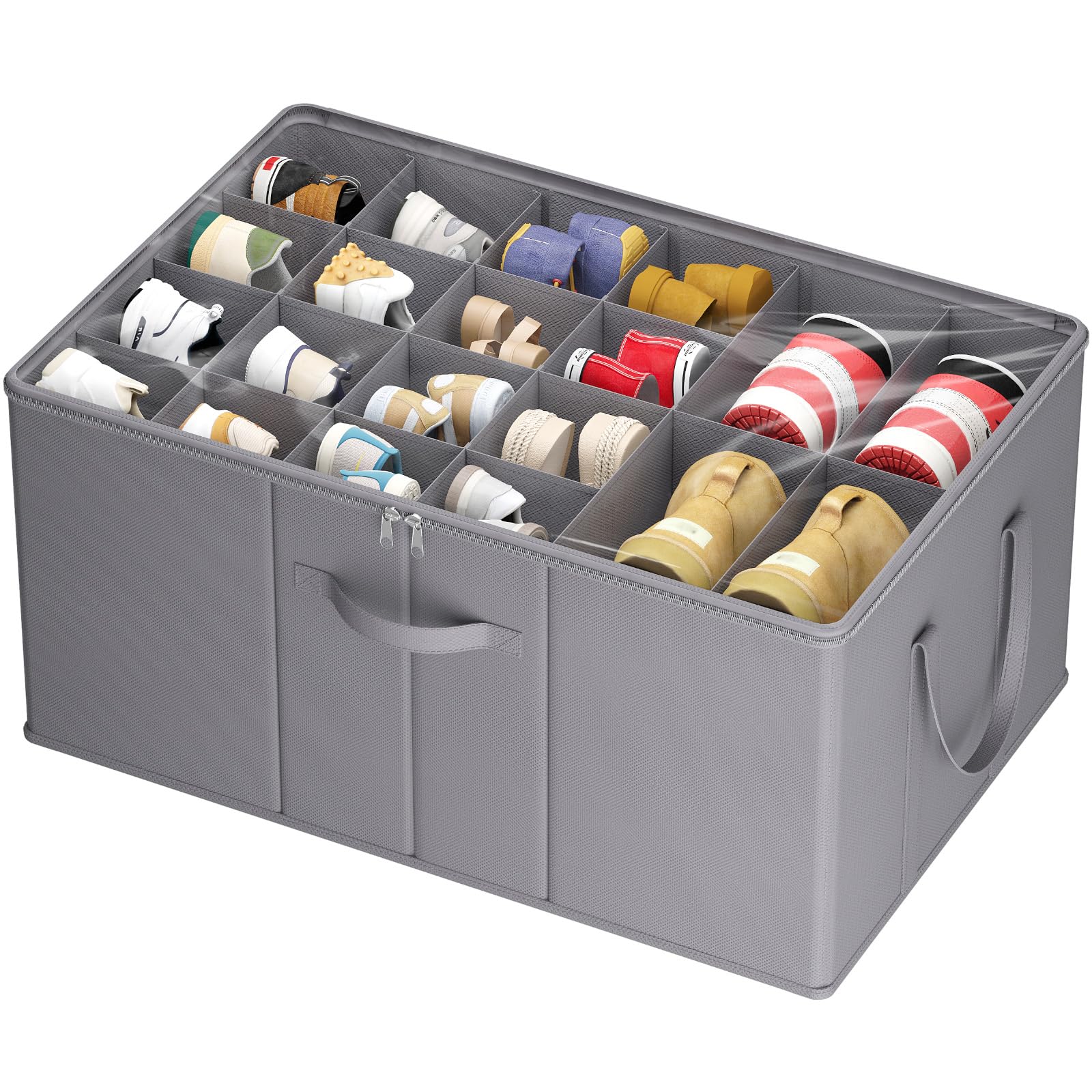 Caja organizadora de zapatos para 10-20 pares Lifewit gris