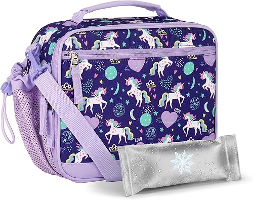 Miniatura 22 de Bolsa de almuerzo Choco Mocha de teñido anudado para niños, lonchera para niñas, loncheras para la escuela, bolsa de almuerzo con paquetes de hielo