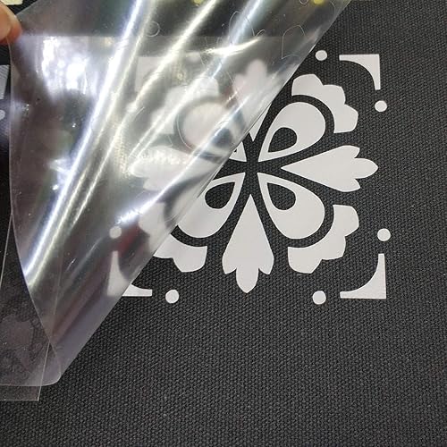 Miniatura 4 de guangyintong Rollos de vinilo de transferencia de calor HTV de 12 pulgadas x 12 pies, vinilo para planchar fácil de cortar y deshierbar, superficie