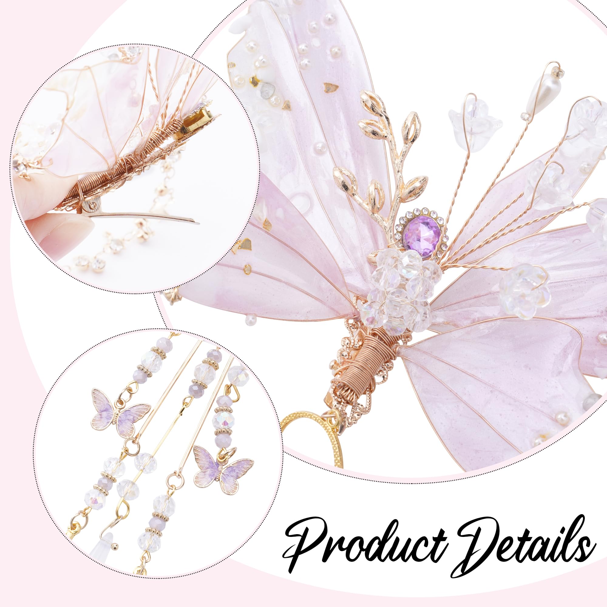 Amazon.com : FRESHME Fairy Butterfly Hair Clip - 1 Pc Pink  display picture 1