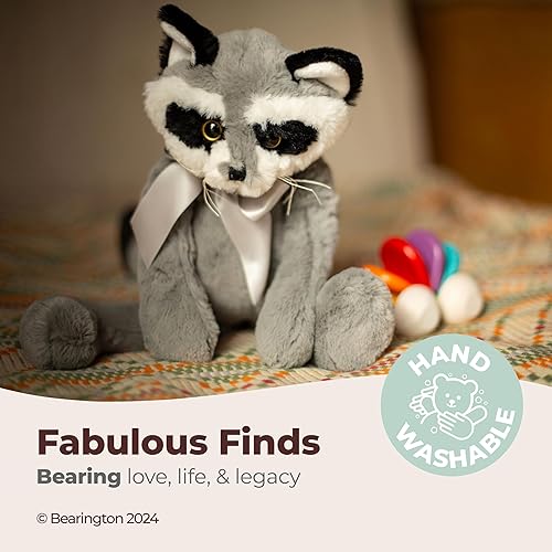 Miniatura 3 de Bearington Lil' Rocko - Mapache de peluche pequeño, 7 pulgadas