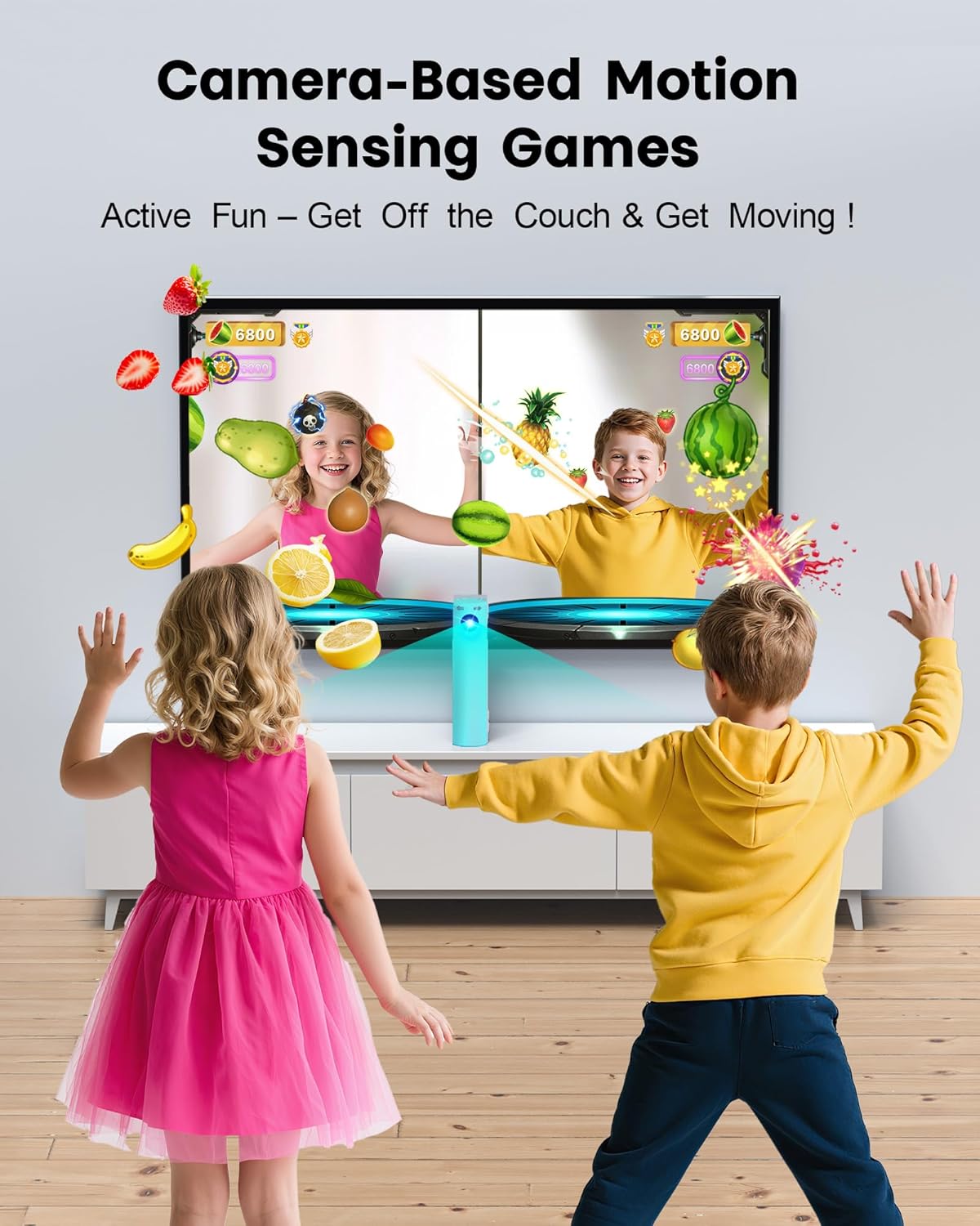 AR Motion Game Console for Kids: Plug and Play TV Video Game System for Indoor Physical Play Interactive Family Fun Game Nights Parties Playtime - Great Gift for Boys Girls (Light Green) 7 81DfAArEhfL. AC SL1500