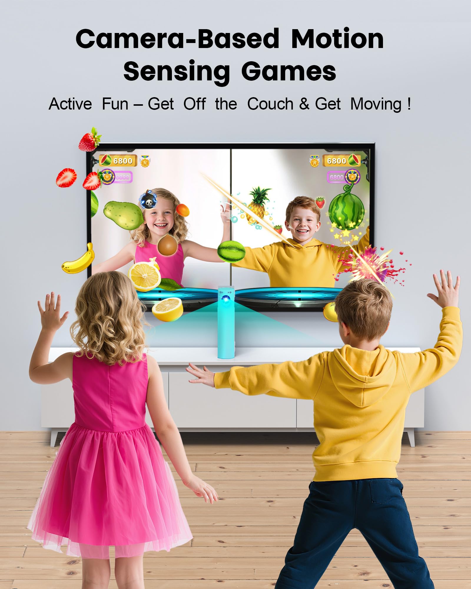 AR Motion Console di gioco per bambini: sistema di videogiochi TV Plug and Play, per giochi fisici al chiuso, interattivo, per famiglie, serate, feste, tempo di gioco, ottimo regalo per ragazzi e