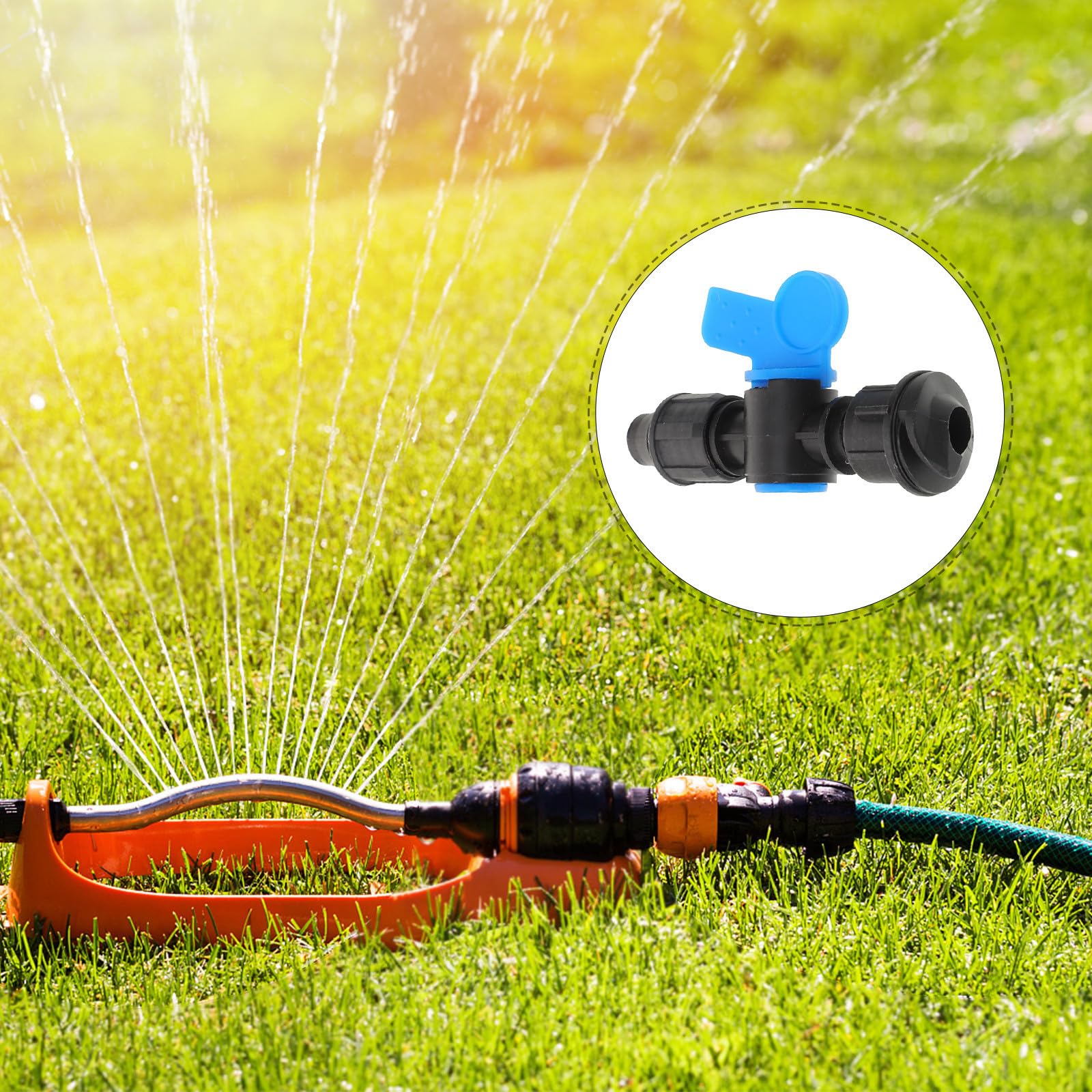 Zerodeko 50 Pezzi Raccordi per Irrigazione in Pp Compatibili Tubi Φ16 Connessione Rapida e Controllo Facile per Irrigazione a Goccia in Piccoli Campi e Casa