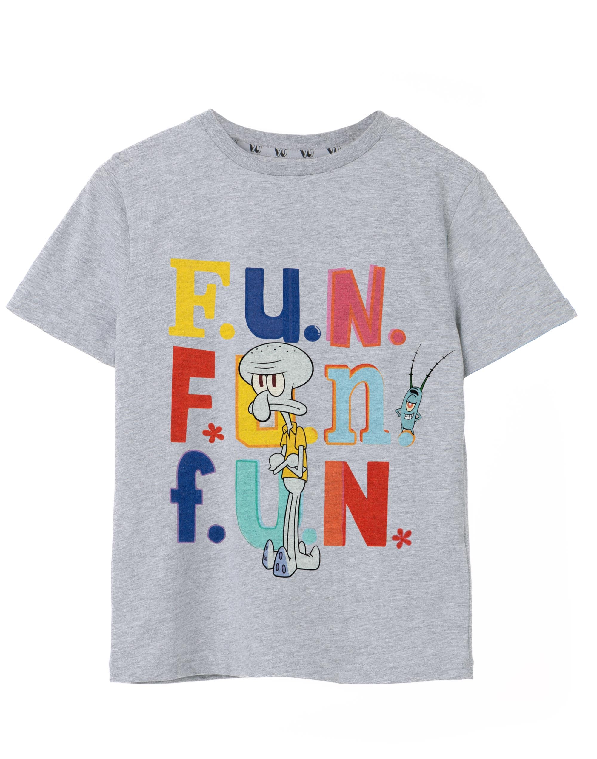 SpongeBob SquarePants Boy's T-Shirt - Grey Marl - Size 9-10 Years