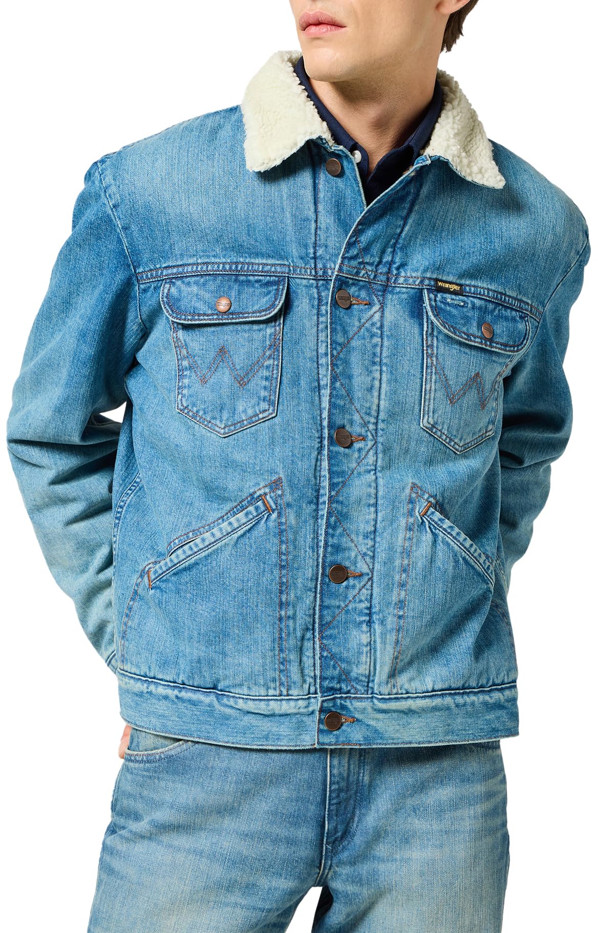 Wrangler Men's Sage Wash Denim Jacket, Xl