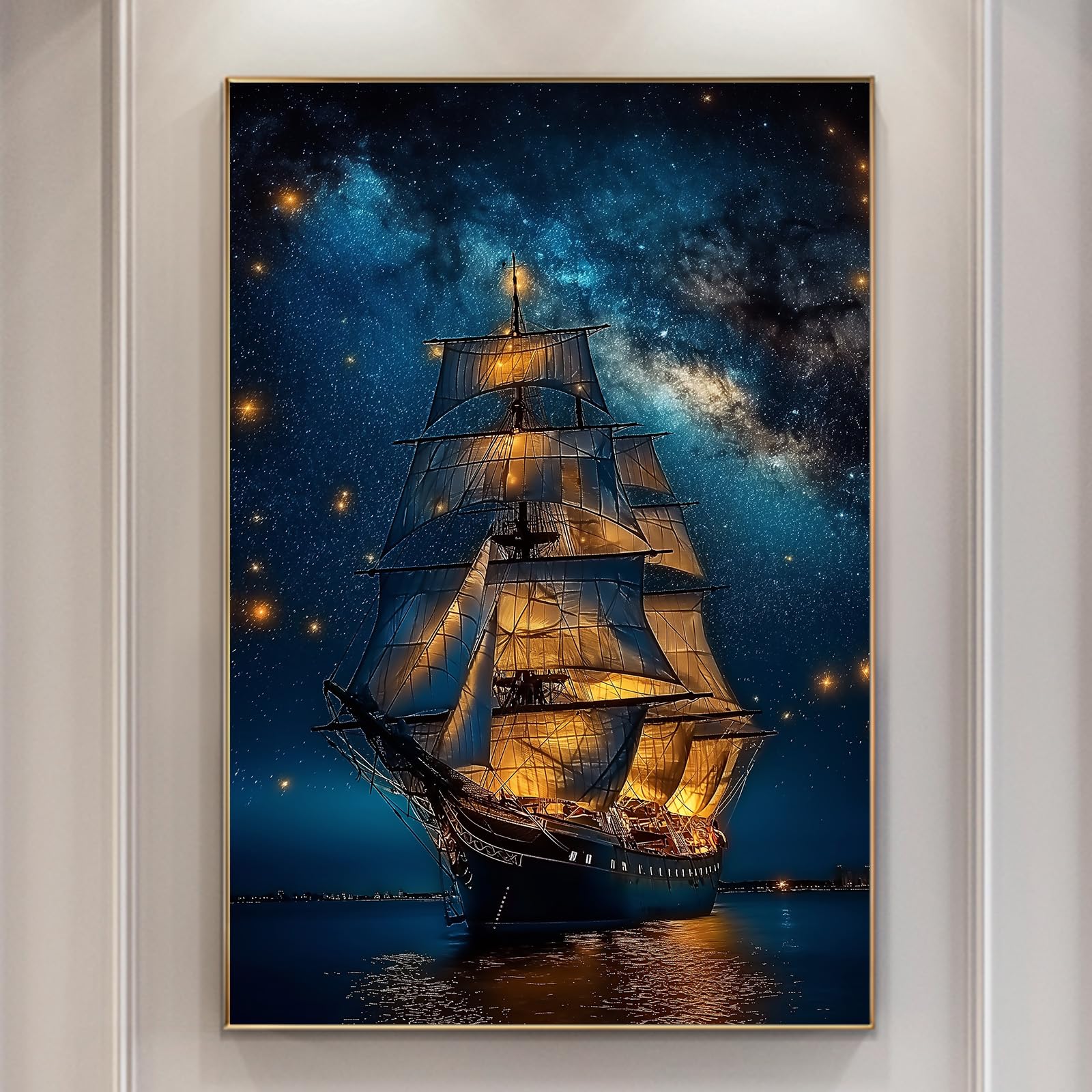 Amazon.com: Jinboonees Abstract Night Sky Wall Art Modern Abstract