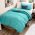Bare Home Set de confort - Taille de la Reine - Ultra-soft - Prime 1800 Series - Toute la saison Warmth (Reine, Bleu foncé)