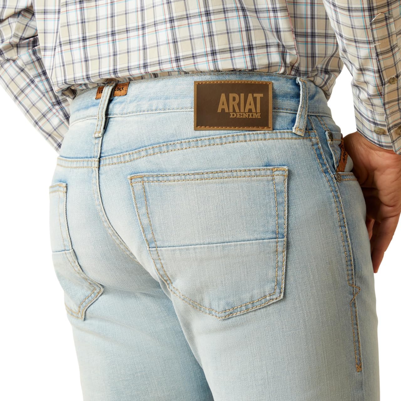 ARIAT Mens M7 Slim Grizzly Slim Leg Jeans - Image 5