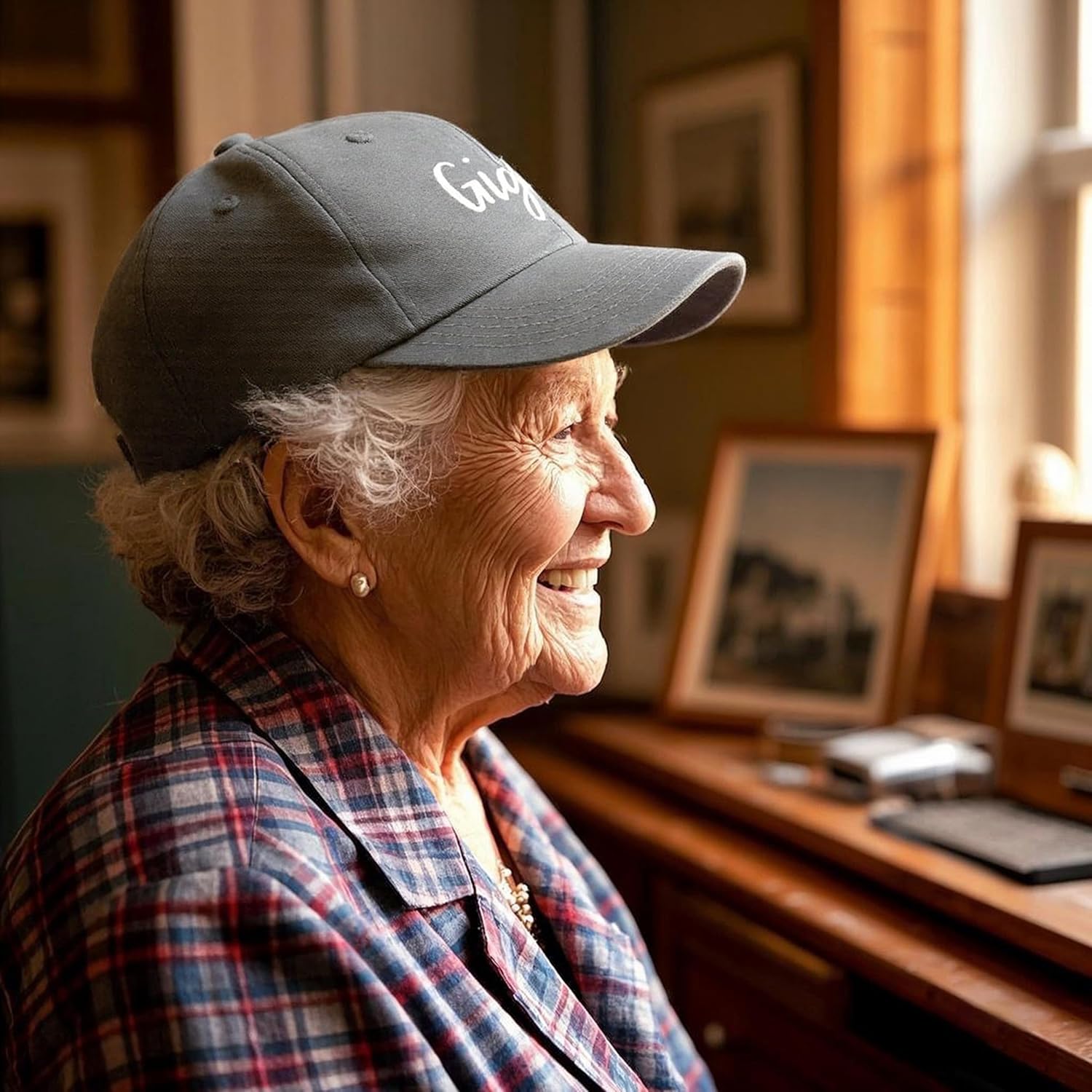 Gigi Hats for Women, Gigi Gifts for Grandma, Adjustable Embroidered Grandmother Baseball Cap - Image 3