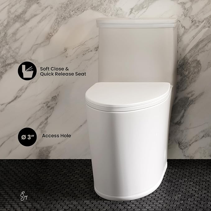 Sanitario Elongado One-Piece con Descarga Dual miniatura 5