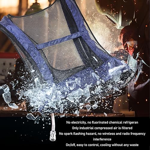 Miniatura 6 de TOPINCN Tubo de chaleco de aire acondicionado, tubo de chaleco de enfriamiento de hielo, tubo de chaleco de enfriamiento de acero para soldadura,