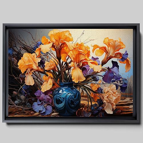 Miniatura 1 de Provence Blooms, Acrylic Iris Prints, Captivating Canvas Wall Art Celebrating the Beauty of Flowers, Canvas, Wall Decor