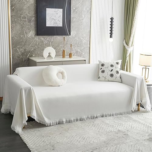 Miniatura 10 de MYSKY HOME Fundas de sofá para sofá de 2 cojines, fundas geométricas para sofá modular para sala de estar, fundas para sofá modular para perros (L,