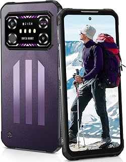 IIIF150 Air1 Ultra Rugged Smartphone, telefone desbloqueado Full HD + 120Hz de 6,8 polegadas, 8 GB + 256 GB (1 TB expansível), visão noturna, telefone 4G Android 12, telefone à prova d'água IP68, Dual SIM, NFC/OTG/termômetro