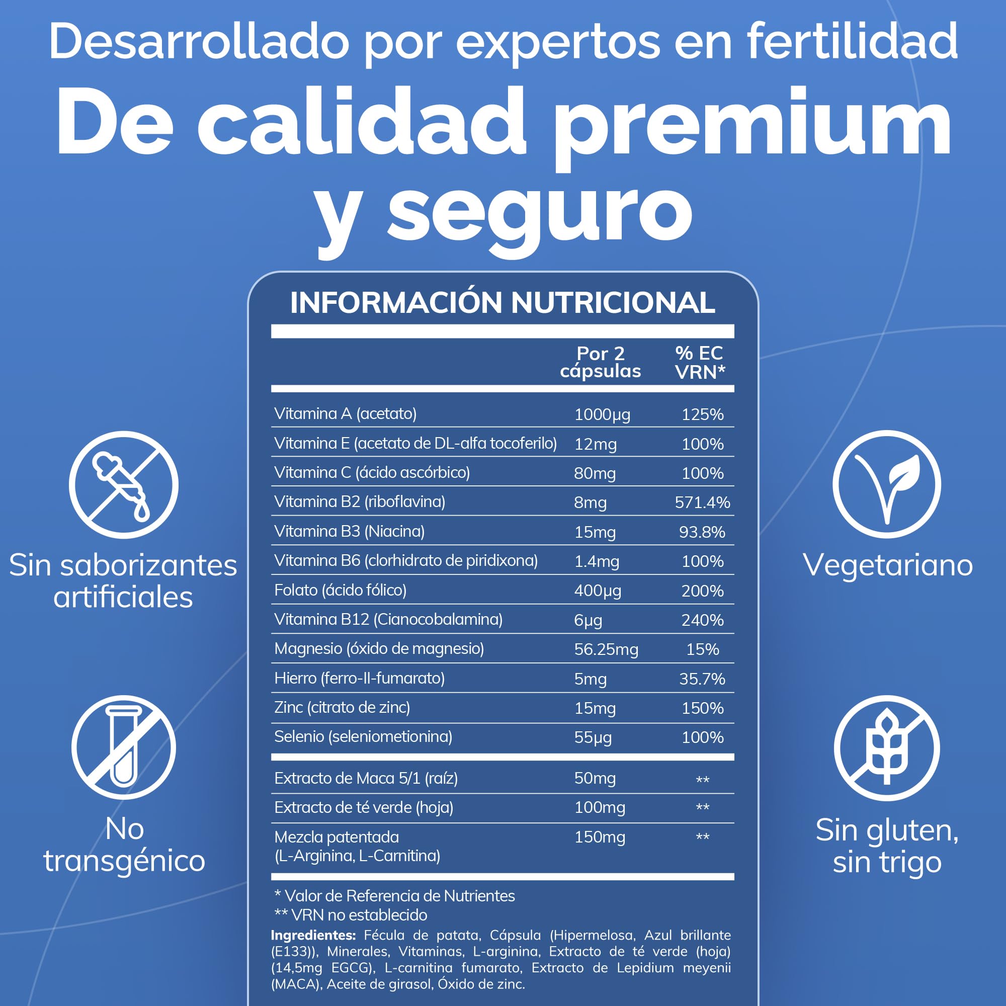 CONCEIVE PLUS Vitaminas para la Fertilidad Masculina con Maca, Selenio, Ácido Fólico, Multivitaminas - Apoyo a la Salud Reproductiva, Producción de Esperma y Aumento del Libido Masculino - 60 Cápsulas