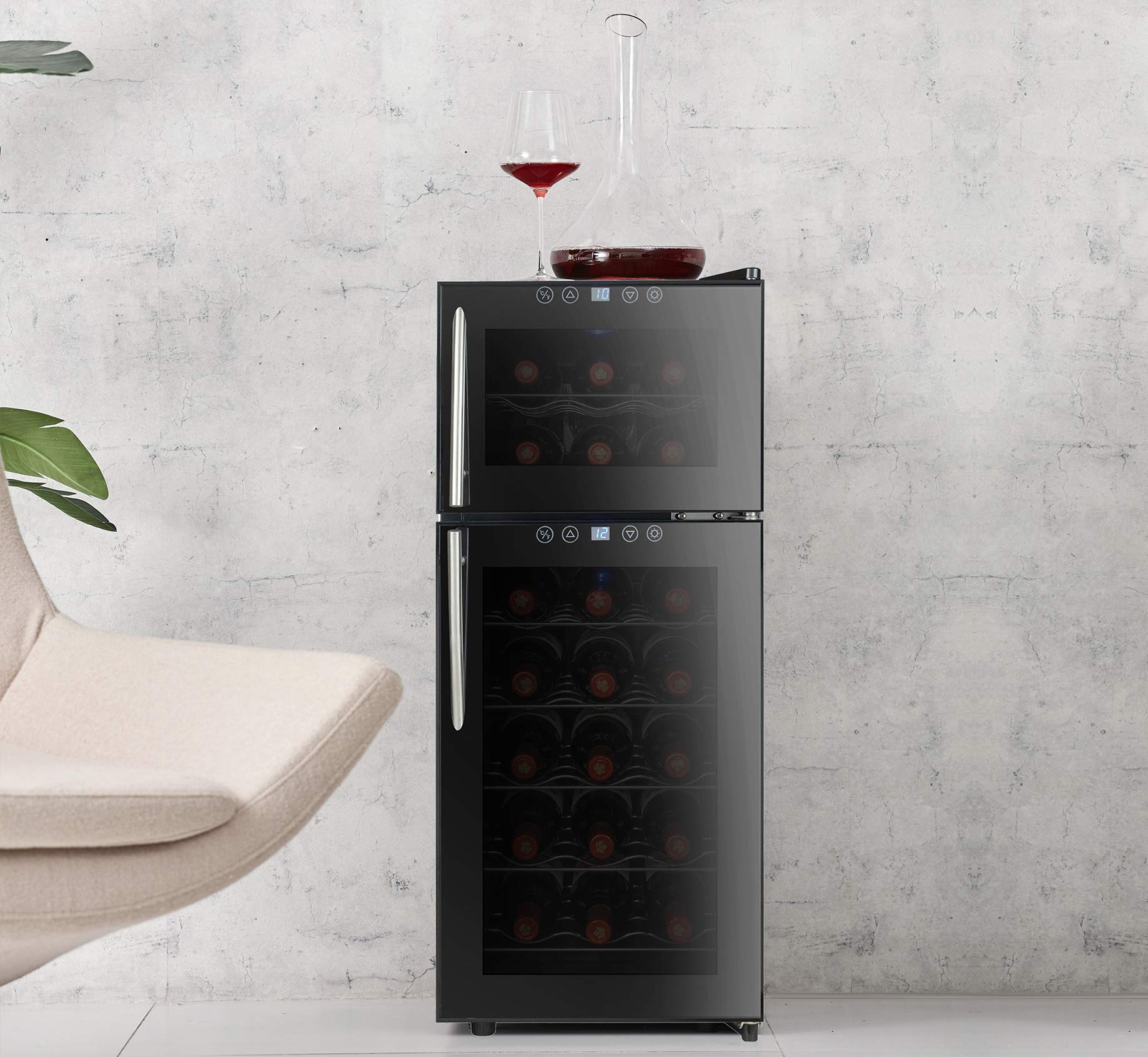 Kalamera 21 Bottle Dual Zone Freestanding Thermal Wine Fridge Buy