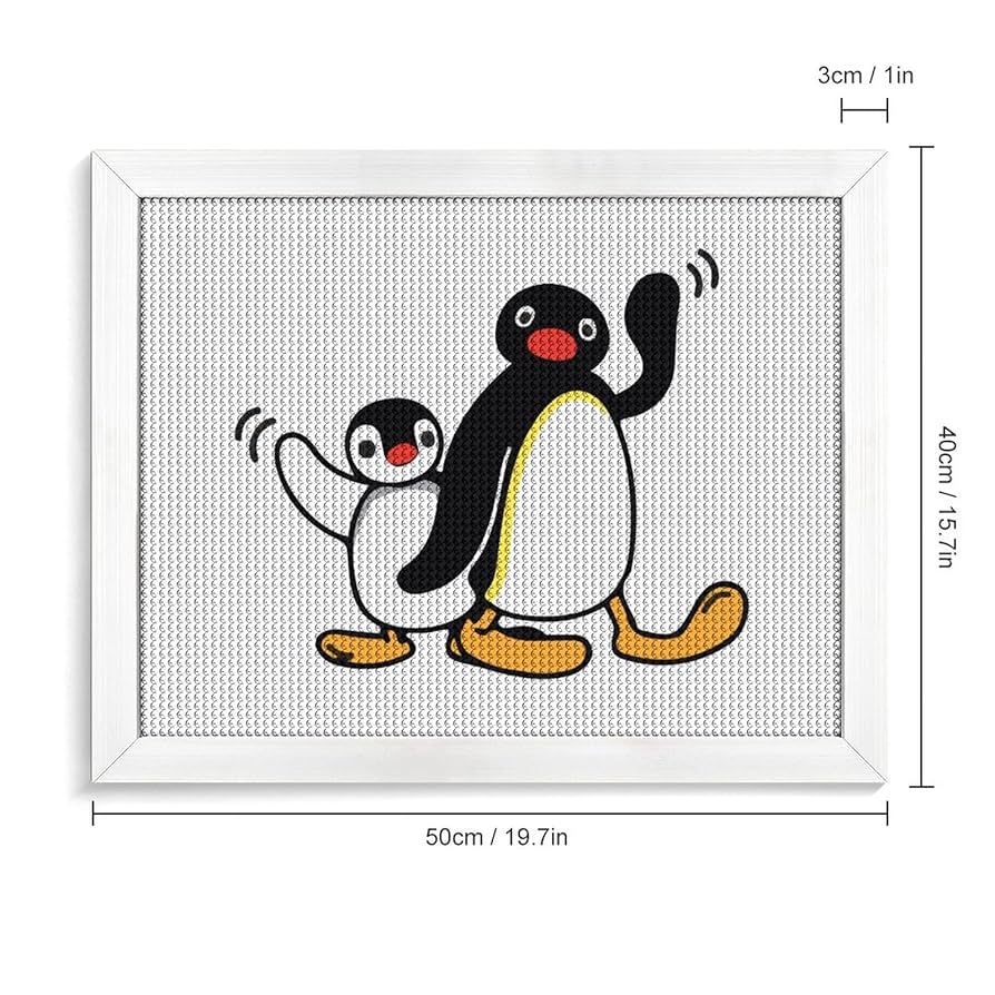 ダイヤモンドアート ペンギン 5D DIYダイヤモンド塗装 30×30cm ダイヤモンドアート ペンギン 5D DIYダイヤモンド塗装 30×30cm