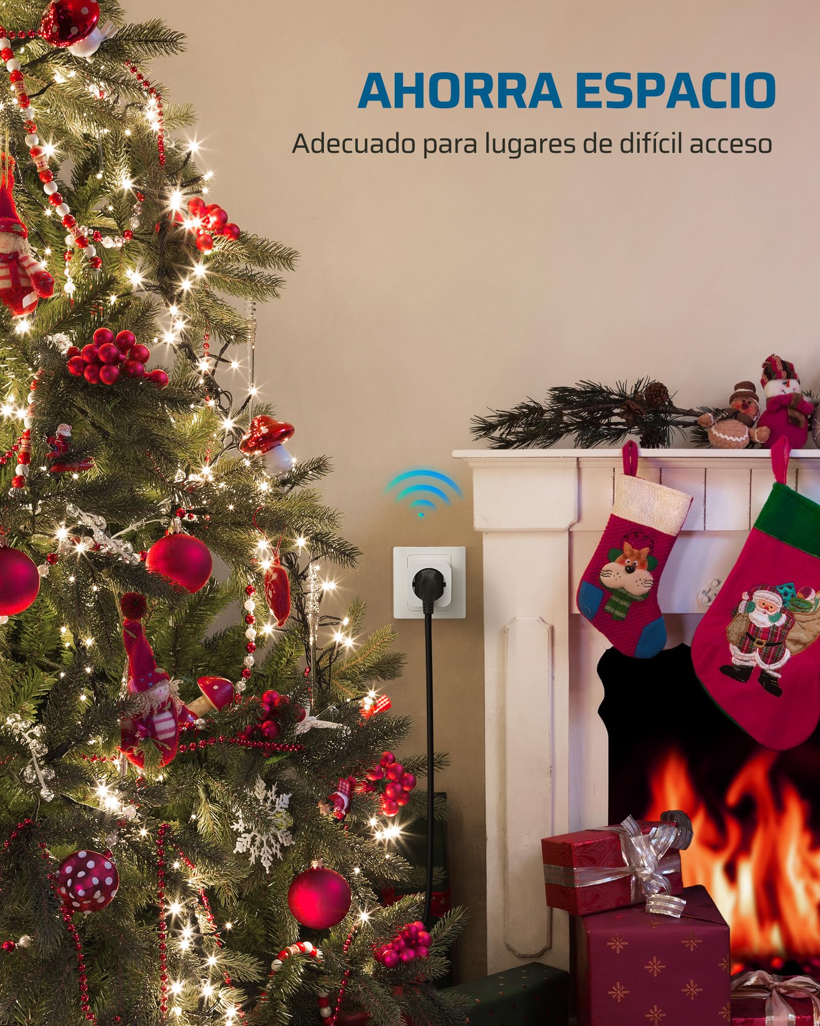 DEWENWILS Juego de 4 enchufes inalámbricos con mando a distancia, interruptor de pared inalámbrico enchufe encendido/apagado, juego de enchufes inalámbricos, 16 A, 3680 W, interruptor de luz ampliable